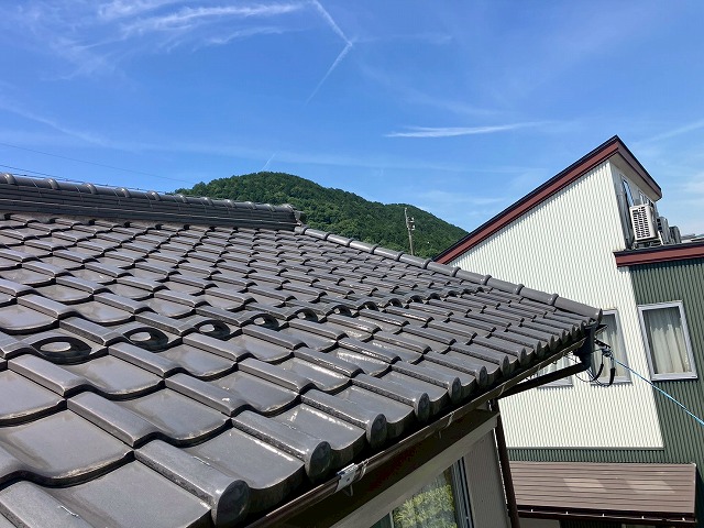 雪止め瓦の確認